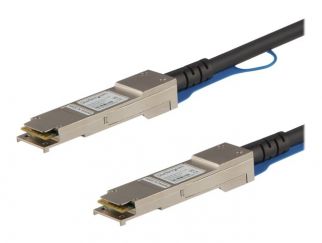 StarTech.com Cisco QSFP-H40G-CU0-5M Compatible 0.5m 40G QSFP+ to QSFP+ DAC Twinax, 40G QSFP+ Copper DAC 40 Gbps Low Power Passive Transceiver Module DAC, Cisco Firepower C9200, 40GE Cable - Lifetime Warranty (QSFPH40GCU05) - 40GBase direct attach cable - 
