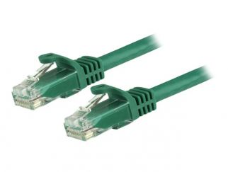 StarTech.com 3m CAT6 Ethernet Cable, 10 Gigabit Snagless RJ45 650MHz 100W PoE Patch Cord, CAT 6 10GbE UTP Network Cable w/Strain Relief, Green, Fluke Tested/Wiring is UL Certified/TIA - Category 6 - 24AWG (N6PATC3MGN) - Patch cable - RJ-45 (M) to RJ-45 (M