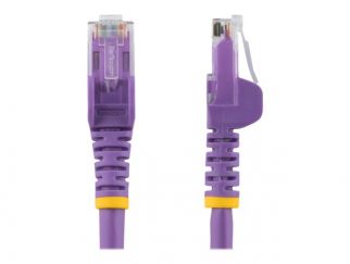 StarTech.com 3m CAT6 Ethernet Cable, 10 Gigabit Snagless RJ45 650MHz 100W PoE Patch Cord, CAT 6 10GbE UTP Network Cable w/Strain Relief, Purple, Fluke Tested/Wiring is UL Certified/TIA - Category 6 - 24AWG (N6PATC3MPL) - network cable - 3 m - purple