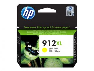 HP 912XL - 9.9 ml - High Yield - yellow - original - ink cartridge - for Officejet 80XX, Officejet Pro 80XX