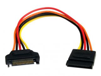 StarTech.com 8in 15 pin SATA Power Extension Cable - 8 SATA power Extension Cable - 8 SATA power Extension cord - power extension cable - SATA power to SATA power - 20.3 cm
