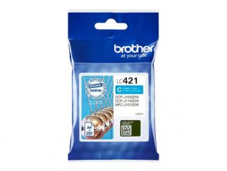 Brother LC421C - Cyan - original - ink cartridge - for Brother DCP-J1140DW, MFC-J1010DW, MFC-J1012DW