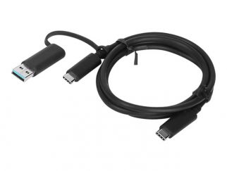 Lenovo - USB cable - 24 pin USB-C (M) to 24 pin USB-C (M) - 20 V - 5 A - 1 m - black