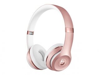 Beats Solo3 - Headphones with mic - on-ear - Bluetooth - wireless - 3.5 mm jack - noise isolating - rose gold