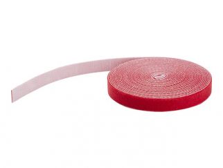25FT. HOOK AND LOOP ROLL - RED - RESUABLE