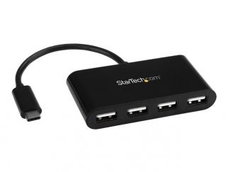 StarTech.com 4-Port USB-C Hub - USB-C to 4x USB-A Hub Adapter - Mini USB 2.0 Hub - Bus-powered USB Type-C Port Expander (ST4200MINIC) - Hub - 4 x USB 2.0 - desktop