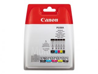 Canon PGI-570/CLI-571 PGBK/BK/C/M/Y Multi Pack - 5-pack - black, yellow, cyan, magenta - original - ink tank
