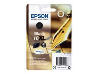 Epson Ink Cartridges, DURABrite" Ultra, 16XL, Pen and crossword, Singlepack, 1 x 12.9 ml Black