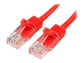 StarTech.com 5m Red Cat5e / Cat 5 Snagless Ethernet Patch Cable 5 m - network cable - 5 m - red