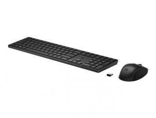 HP 655 - keyboard and mouse set - UK - black