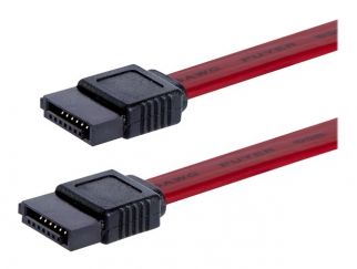 StarTech.com 12in SATA Serial ATA Cable - SATA cable - Serial ATA 150/300 - SATA (F) to SATA (F) - 1 ft - red - SATA12 - SATA cable - 30.5 cm