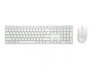 Dell Pro KM5221W - Keyboard and mouse set - wireless - 2.4 GHz - QWERTY - UK - white