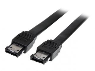 StarTech.com Shielded External eSATA Cable - eSATA cable - Serial ATA 150 - eSATA (M) to eSATA (M) - 3 ft - black - ESATA3 - eSATA cable - 91 cm