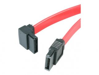 StarTech.com 18in SATA to Left Angle SATA Serial ATA Cable - F/F (SATA18LA1) - SATA cable - 46 cm