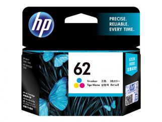 HP 62 - 4.5 ml - colour (cyan, magenta, yellow) - original - ink cartridge - for Envy 55XX, 56XX, 76XX, Officejet 200, 250, 252, 57XX, 8040