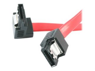 StarTech.com 12in Latching SATA to Right Angle SATA Serial ATA Cable (LSATA12RA1) - SATA cable - 30 cm