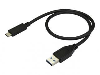 StarTech.com USB to USB C Cable - 1.6 ft / 0.5m - M/M - USB 3.1 (10Gbps) - USB-C to USB 3.1 - USB Type C to Type A Cable (USB31AC50CM) - USB-C cable - USB Type A to 24 pin USB-C - 50 cm