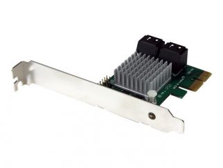 StarTech.com 4 Port PCI Express 2.0 SATA III 6Gbps RAID Controller Card with HyperDuo SSD Tiering - PCIe SATA 3 Controller Adapter (PEXSAT34RH) - storage controller (RAID) - SATA 6Gb/s - PCIe 2.0 x2