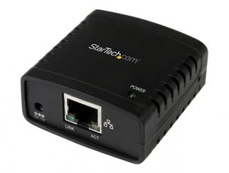 StarTech.com 10/100Mbps Ethernet to USB 2.0 Network Print Server - Windows 10 - LPR - LAN USB Print Server Adapter (PM1115U2) - print server - USB 2.0 - 10/100 Ethernet