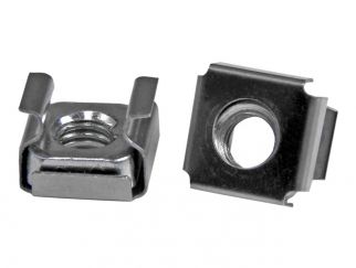 StarTech.com M6 Cage Nuts - 100 Pack - M6 Mounting Cage Nuts for Server Rack & Cabinet (CABCAGENTS62) - cage nuts
