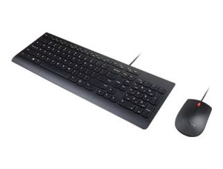 Keyboard and Mouse set (KBM Combo) - USB - United Kingdom UK Layout - for K14 Gen 1, ThinkCentre M70q Gen 3, M70s Gen 3, M70t Gen 3, M90q Gen 2, ThinkPad E14 Gen 3