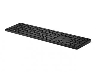 HP 455 - Keyboard - programmable - wireless - 2.4 GHz - UK - black - for HP 34, Elite Mobile Thin Client mt645 G7, ZBook Firefly 14 G9, ZBook Fury 16 G9