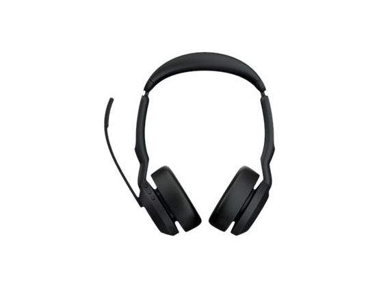 on-ear black Stone - - wireless - Bluetooth 55 - noise | for Headset Stereo Evolve2 Jabra UC cancelling Group - USB-A - Optimised active - UC -