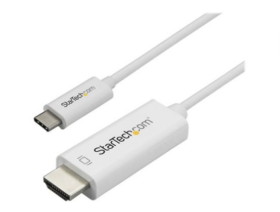  StarTech.com 6ft (2m) USB C to HDMI Cable - 4K 60Hz USB Type C  to HDMI 2.0 Video Adapter Cable - Thunderbolt 3 Compatible - Laptop to HDMI  Monitor/Display - DP