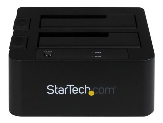 StarTech.com USB 3.0 / eSATA Hard Drive Docking Station with UASP for 2.5/3.5in SATA / HDD - 6 Gbps USB 3.0 Dual Drive Dock - storage controller SATA