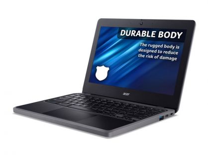 Acer Chromebook 511 C736-TCO - Intel N-series - N100 / up to 3.4 GHz - Chrome OS - UHD Graphics - 4 GB RAM - 64 GB eMMC - 11.6" IPS 1366 x 768 - Wi-Fi 6E - shale black - kbd: UK