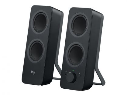 Logitech Z207 - Speakers - for PC - 2.0-channel - wireless - Bluetooth - 5 Watt (Total) - black