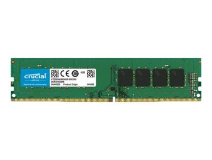 Crucial - DDR4 - module - 8 GB - DIMM 288-pin - 3200 MHz / PC4-25600 - CL22 - 1.2 V - unbuffered - non-ECC