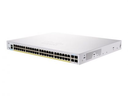 Cisco Business 350 Series 350-48P-4X - Switch - L3 - Managed - 48 x 10/100/1000 (PoE+) + 4 x 10 Gigabit SFP+ - rack-mountable - PoE+ (370 W)