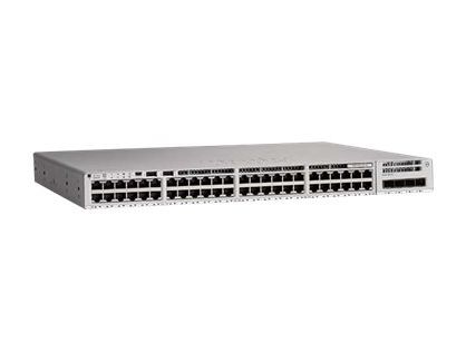 Cisco Catalyst 9200L - Network Advantage - switch - L3 - 48 x 10/100/1000 (PoE+) + 4 x Gigabit SFP (uplink) - rack-mountable - PoE+ (1440 W)