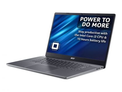 Acer Chromebook Plus 515 CBE595-1 - Intel Core i5 - 1235U / up to 4.4 GHz - Chrome OS - Intel Iris Xe Graphics - 8 GB RAM - 256 GB SSD - 15.6" IPS 1920 x 1080 (Full HD) - Wi-Fi 6E - steel grey - kbd: UK