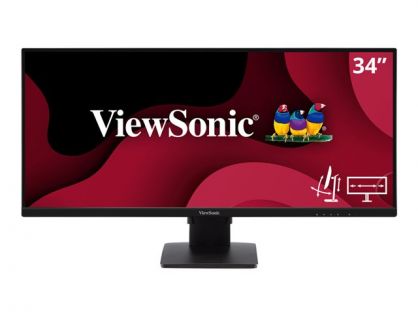 ViewSonic VA3456-MHDJ - LED monitor - 34" (34.1" viewable) - 3440 x 1440 UWQHD @ 75 Hz - IPS - 400 cd/mï¿½ - 1000:1 - HDR10 - 4 ms - 2xHDMI, DisplayPort - speakers