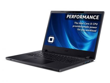 Acer TravelMate P2 TMP214-54 - 180-degree hinge design - Intel Core i5 - 1235U / up to 4.4 GHz - Win 11 Home - Intel Iris Xe Graphics - 8 GB RAM - 256 GB SSD - 14" IPS 1920 x 1080 (Full HD) - Wi-Fi 6 - shale black - kbd: UK