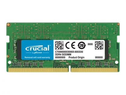 Crucial - DDR4 - module - 32 GB - SO-DIMM 260-pin - 3200 MHz / PC4-25600 - CL22 - 1.2 V - unbuffered - non-ECC