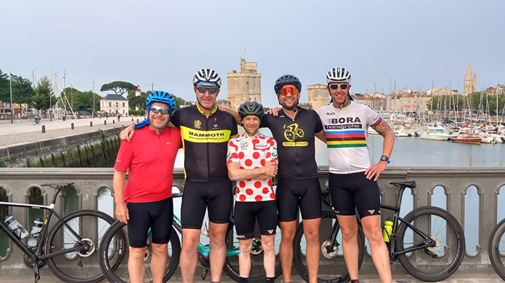 Pete and team cycling to support Shelter